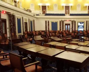 Interior room of the Edward M. Kennedy Institute