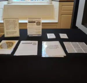 A table with information about book banning in Boston