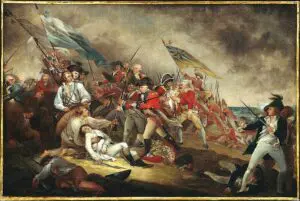 The Death of General Warren at the Battle of Bunker's Hill, June 17, 1775 by John Trumbull (1756–1843), painted between 1815–1831