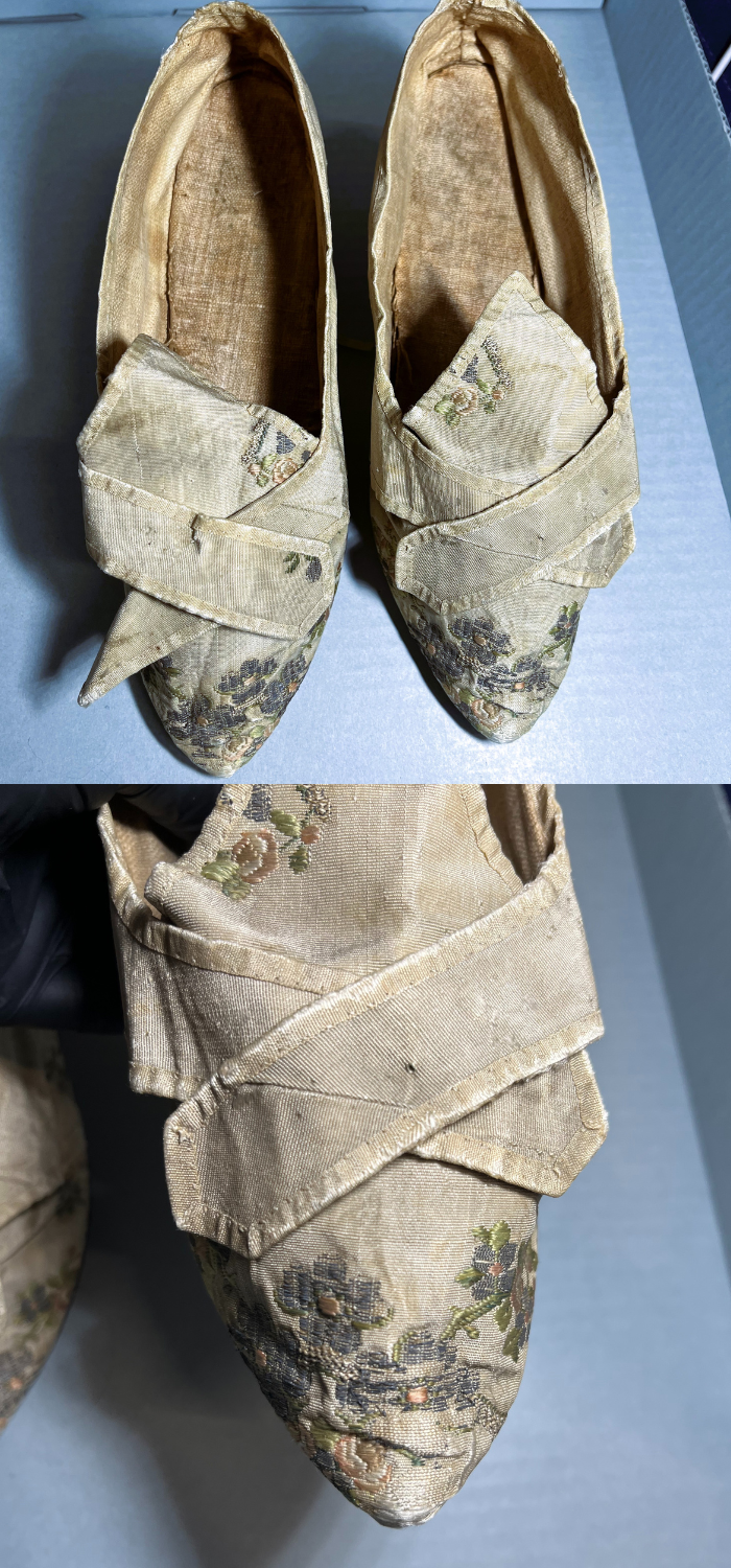 Object of the Month Revolutionary Spaces Museum collection Women's Silk Shoes