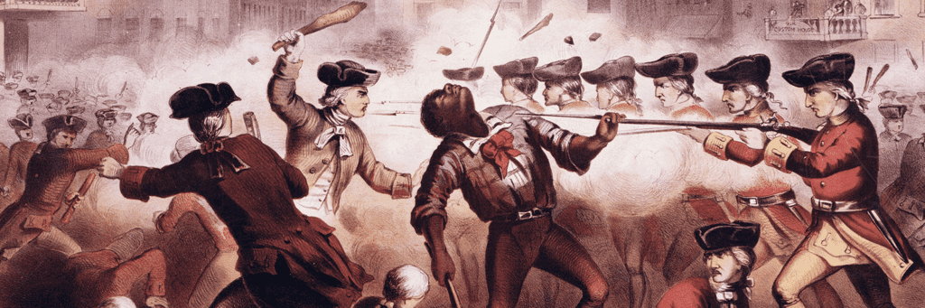 Image of the Boston Massacre by W.L. Champney.