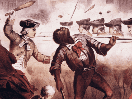 Image of the Boston Massacre by W.L. Champney.