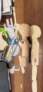 A prototype with paper patterns, 2022. Photo courtesy of Janet Cordell.