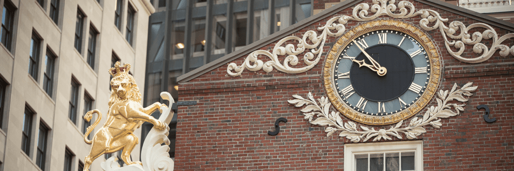 The roofline of the Old State House.