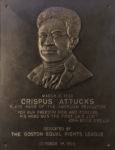 Photograph of Crispus Attucks Plaque