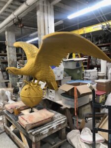 Old State House Eagle Re-gilded