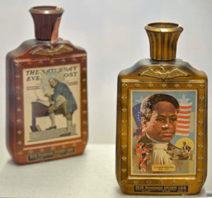 CRISPUS ATTUCKS AND BENJAMIN FRANKLIN DECANTERS